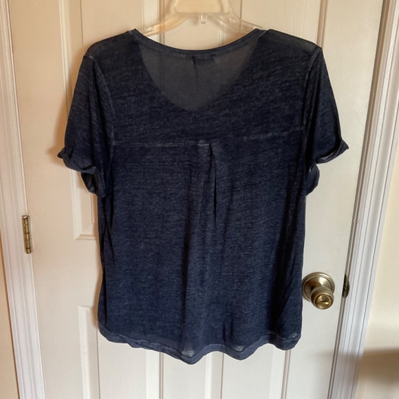 Women’s thin 1x top dark blue - Picture 2 of 7